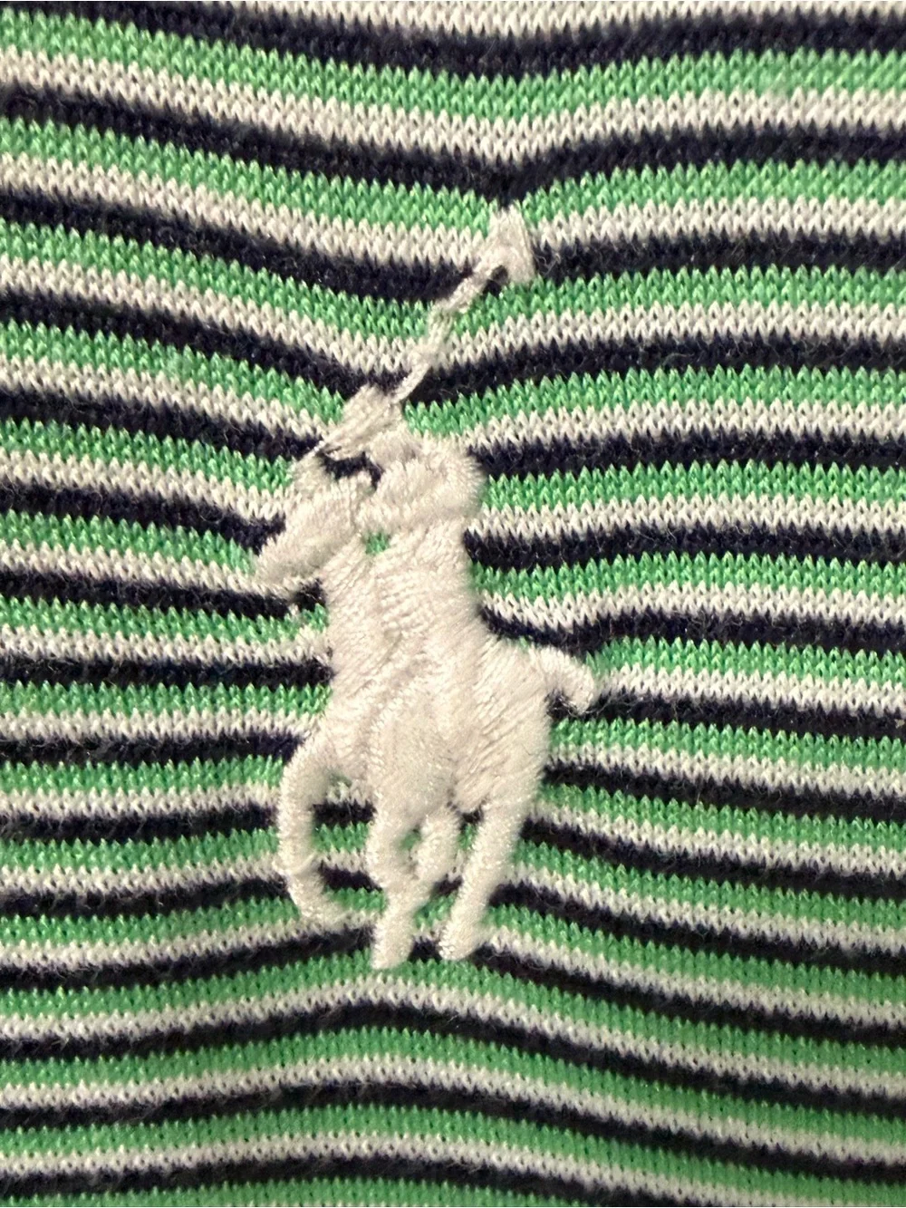 Ralph Lauren Green Striped Pro Fit Men’s Golf Polo Men’s Shirt Size Medium